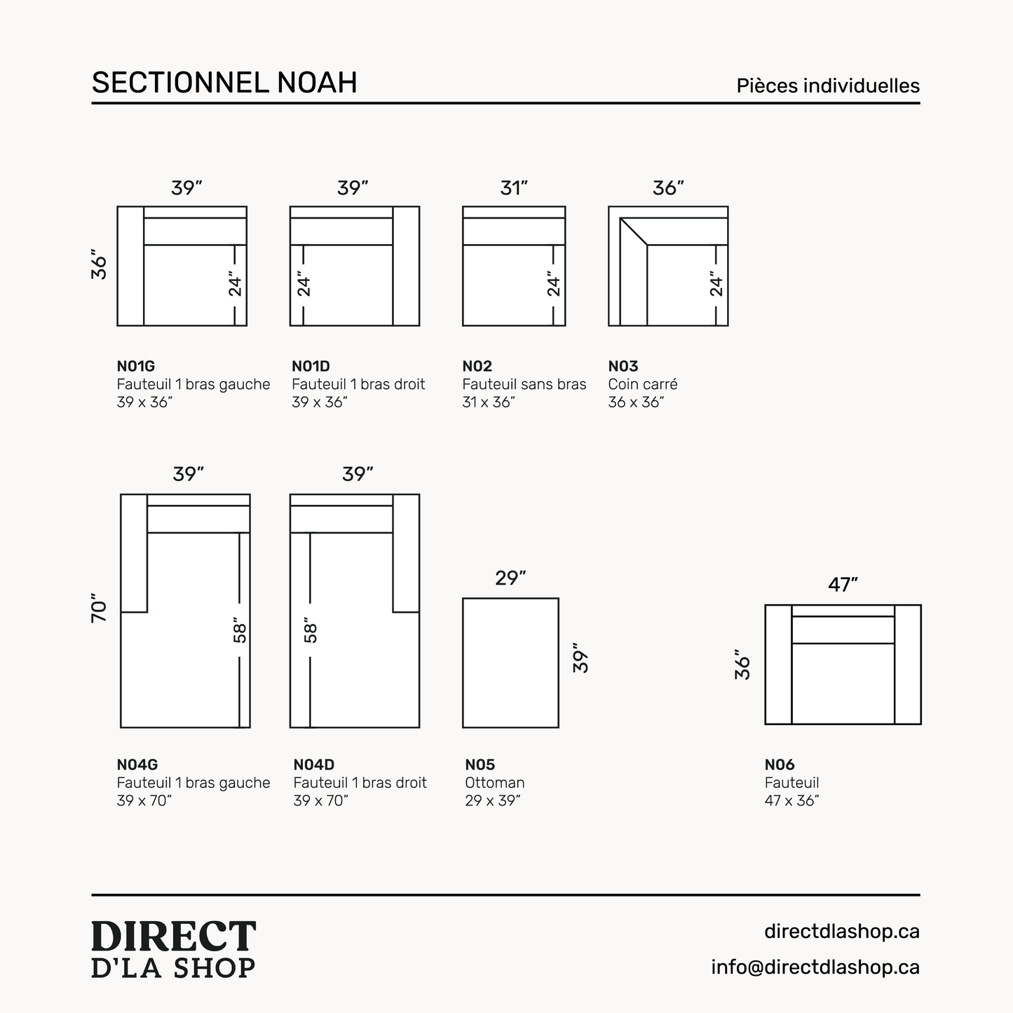 Sectionnel Noah