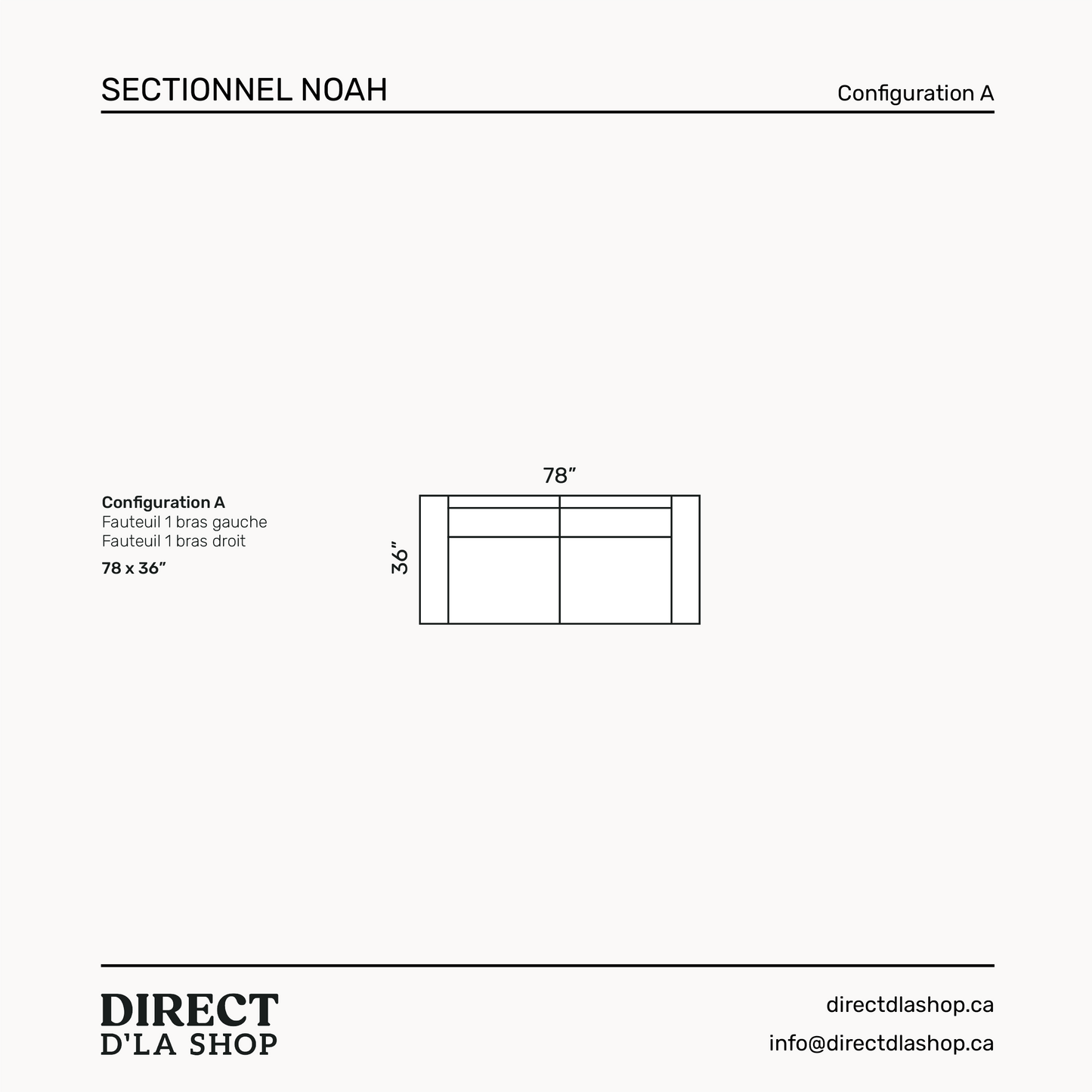 Sectionnel Noah