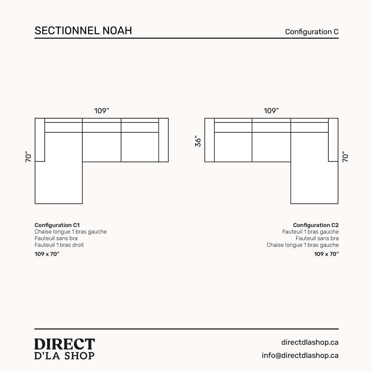 Sectionnel Noah