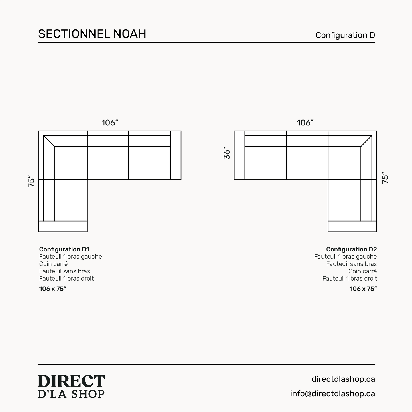 Sectionnel Noah
