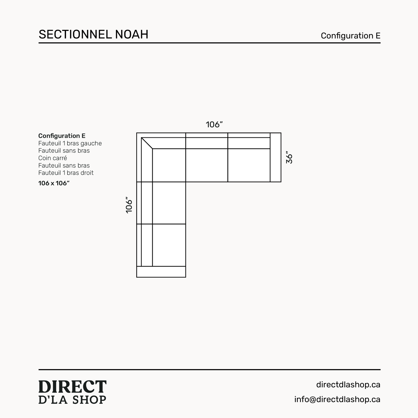 Sectionnel Noah