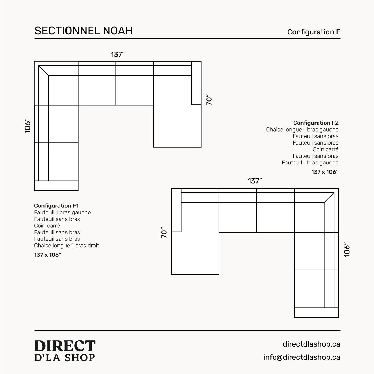 Sectionnel Noah