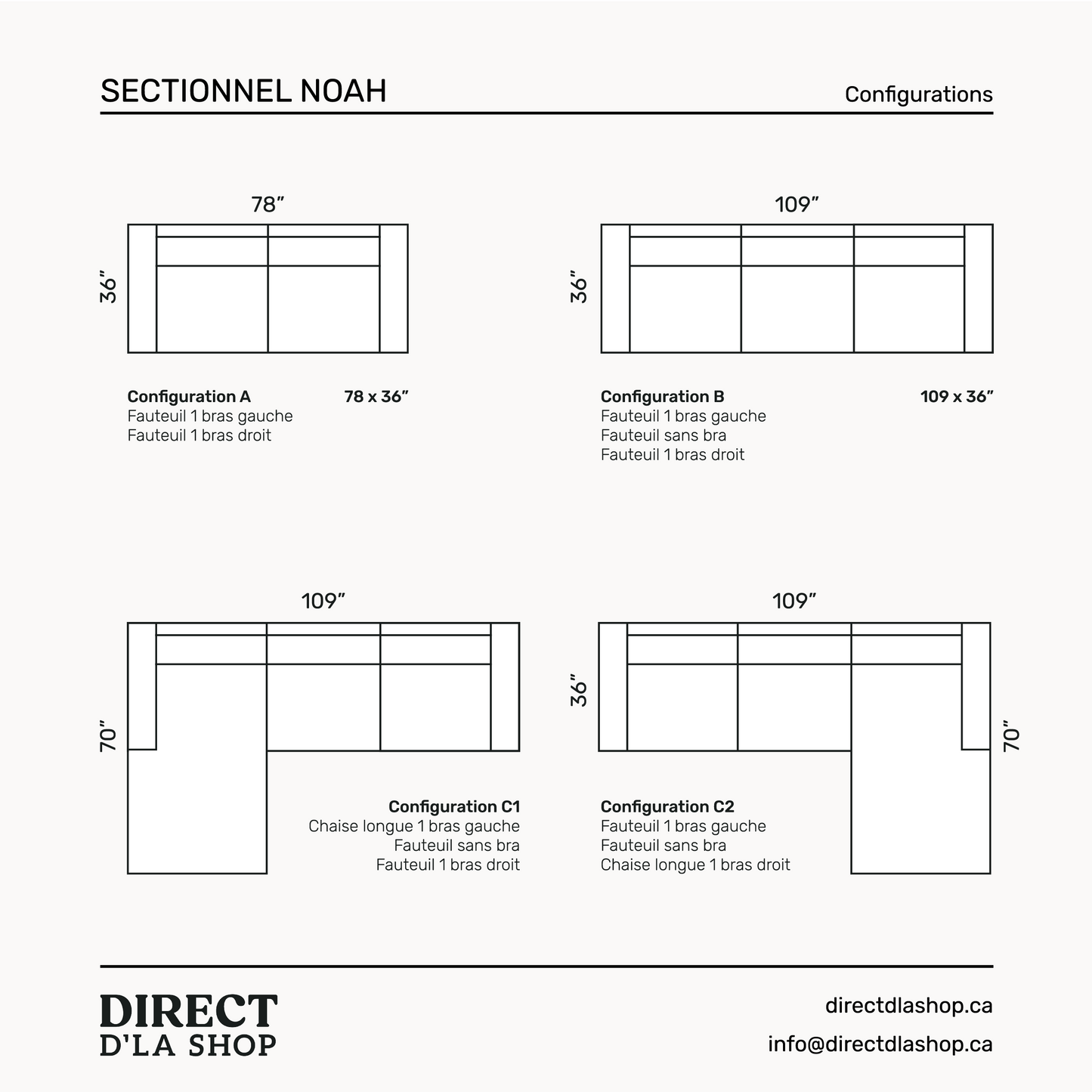 Sectionnel Noah