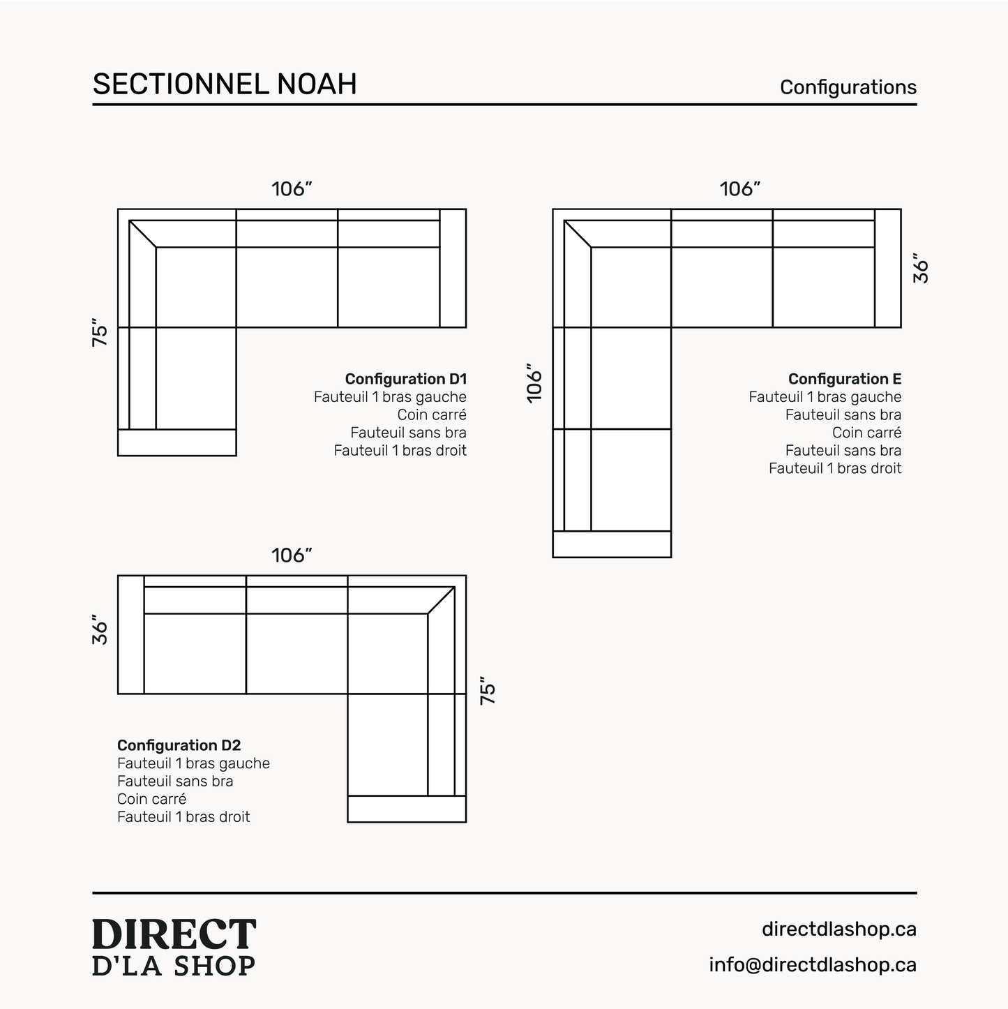 Sectionnel Noah