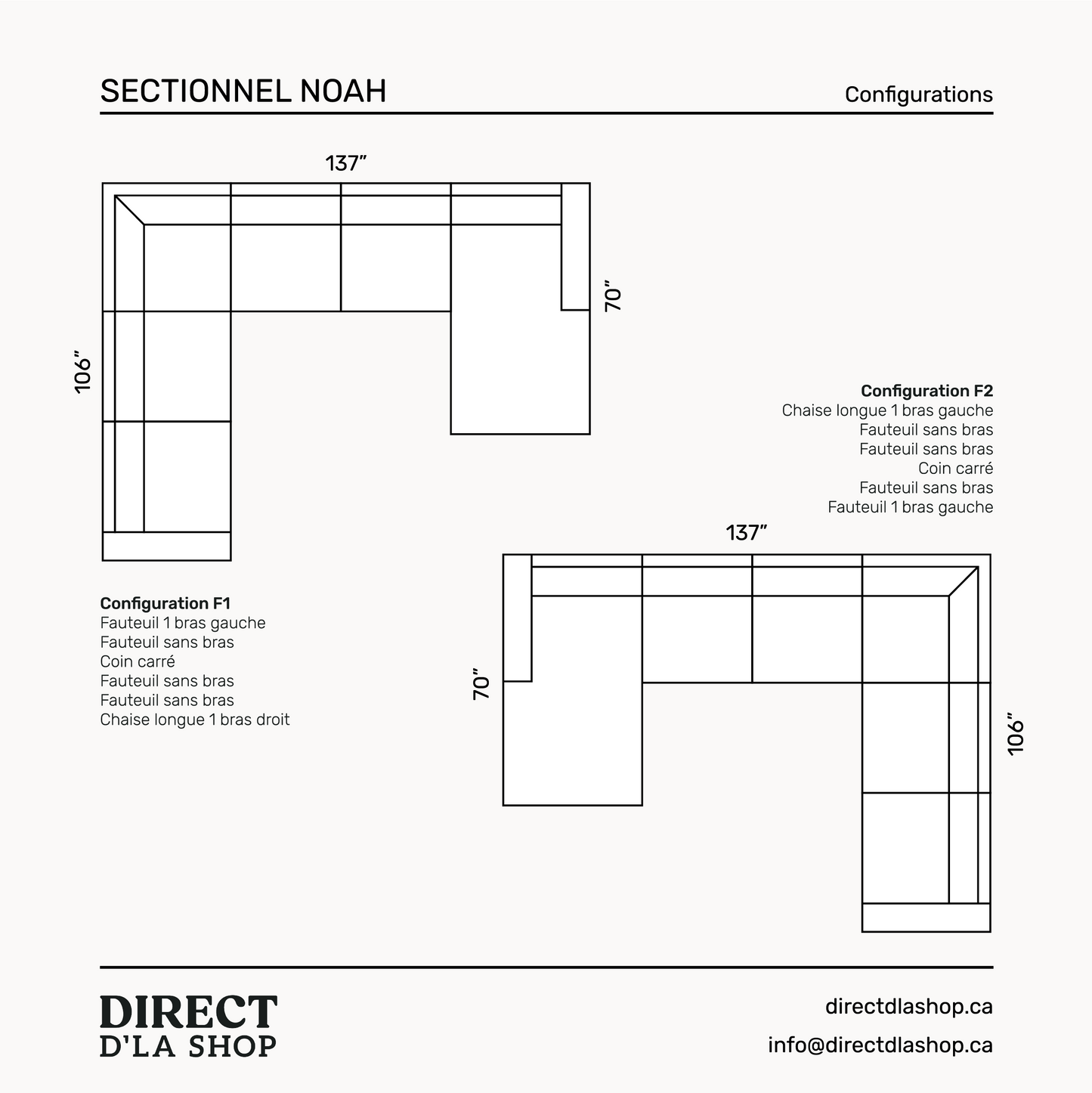 Sectionnel Noah