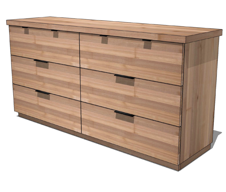 Bureau double St-Anicet en bois massif- version haute