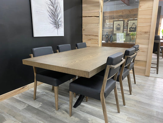Ensemble de salle à manger - Table Gaspé 42 x 84" avec 6 chaises St-James