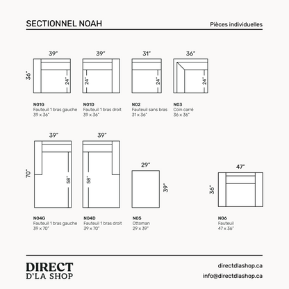Sectionnel Noah