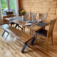 Banc de salle à manger Mont-Tremblant en bois massif