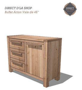 Buffet Acton Vale 46" en bois massif