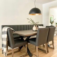 Table de salle à manger Asbestos en bois massif