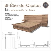 Lit St-Élie-de-Caxton en bois massif